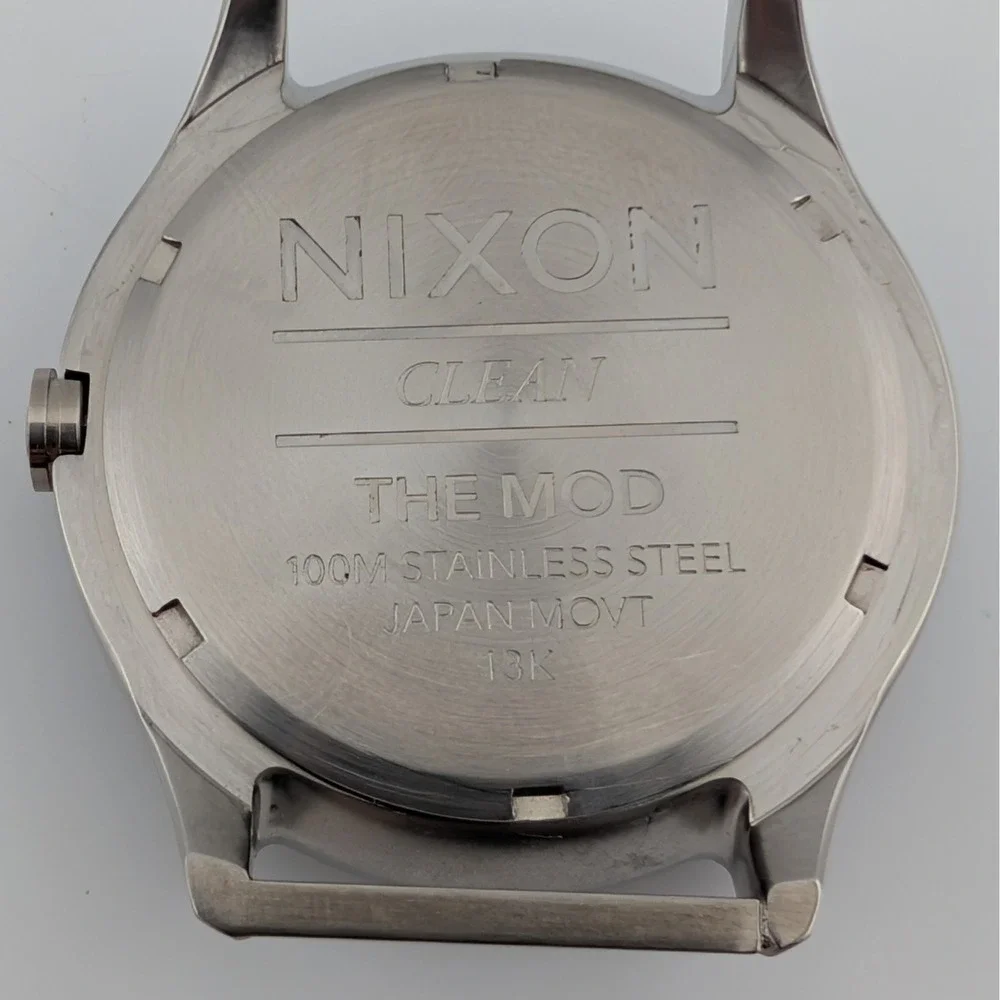 Nixon The Mod Women's Watch Lavender Dial Nylon Strap Stainless Steel 40mm